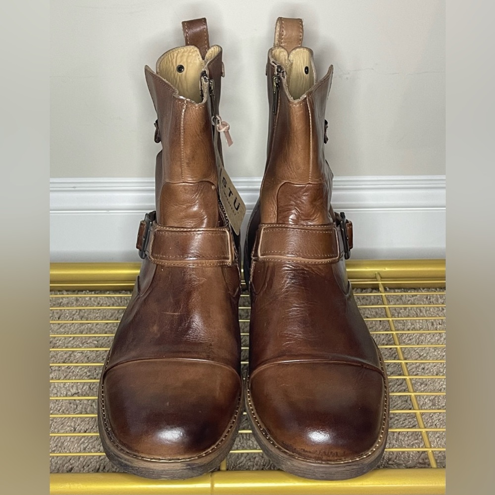 Bed/Stu Jerry Bench Made Brown Du Leon Leather Boots